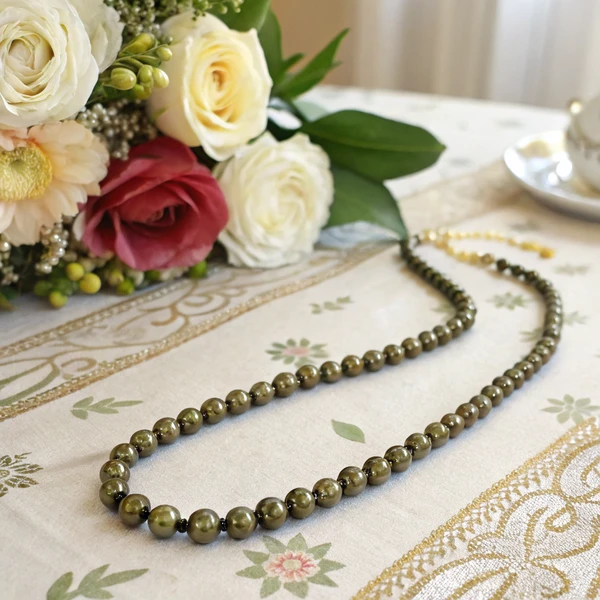 Pyrite jewelry collection including earrings and beaded necklace with golden metallic stones