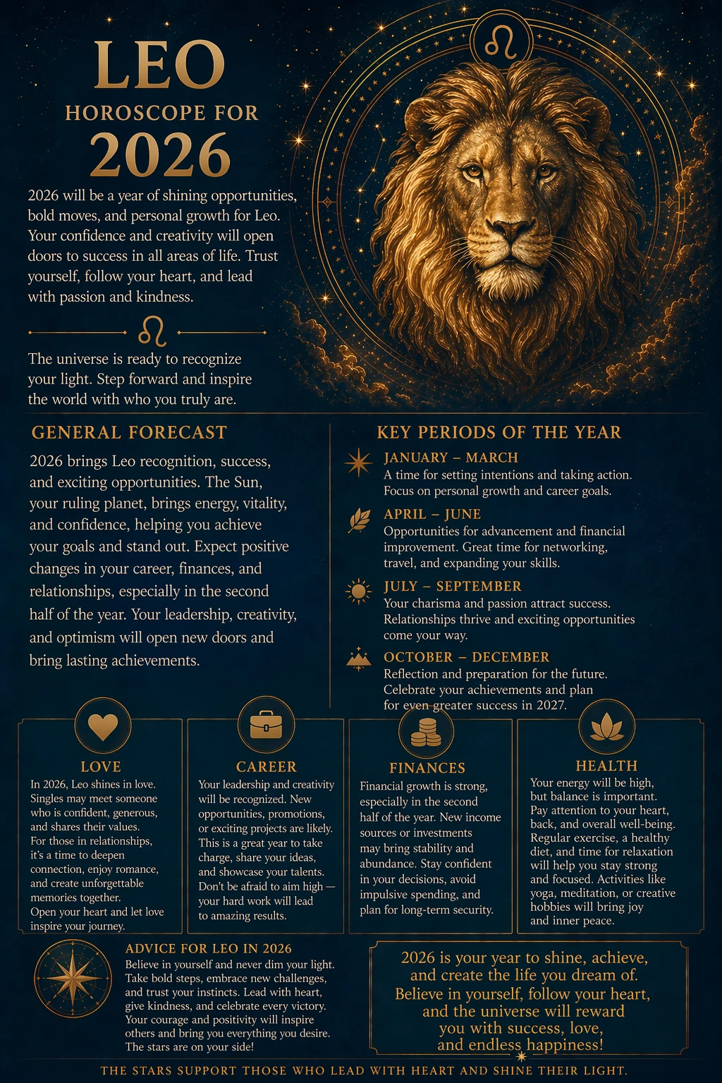 Leo Year of the Horse 2026 Horoscope: Love, Career, Money Forecast