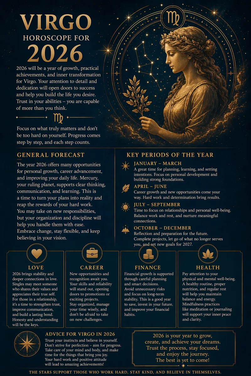 Virgo Horoscope 2026: Year of the Horse Predictions for Love, Career & Money